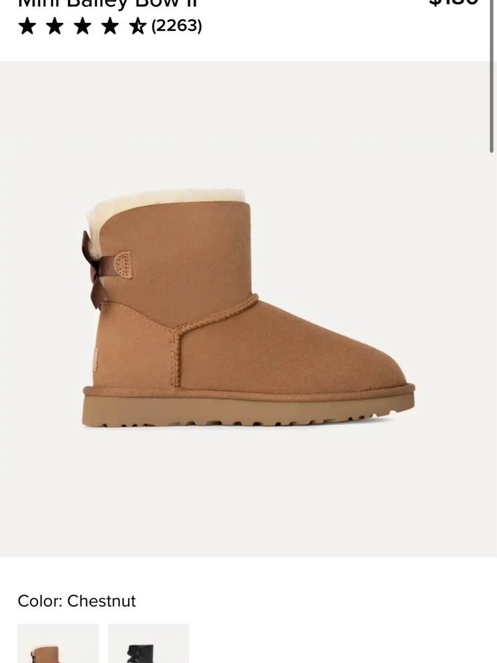 Uggs mini Bailey bow boots